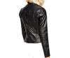 Black Women Biker Leather Jackets - Xosack