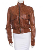 Bossy Women Bomber Leather Jackets - Xosack