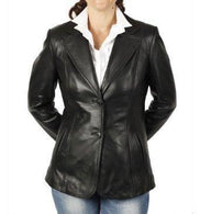 Boworish Women Leather Blazers - Xosack