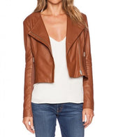 Brooze Women Biker Leather Jackets - Xosack