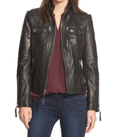 Janita Women Classic Leather Jackets - Xosack