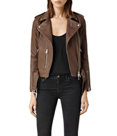 Women Classic Leather Jackets: Nancy