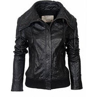 Super Slimberny Women Bomber Leather Jackets
