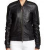 Super Timmy Women Bomber Leather Jackets
