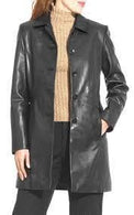 Super Trench Women Leather Coats