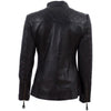 Cafe Racer Black Ladies Leather Jacket - Xosack