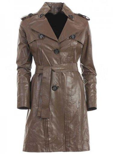 LEATHER LONG COAT