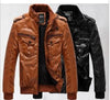 New Men's leather jacket coat