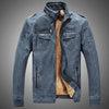 Male Motorcycle Fashion Leather Jacket