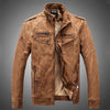 Male Motorcycle Fashion Leather Jacket