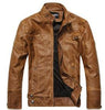 jaqueta de couro masculina Bomber leather jacket