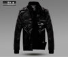 New Men's leather jacket coat