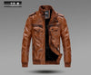 New Men's leather jacket coat
