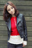 New Arrival Autum & Winter Women Motorcycle Leather Jacket
