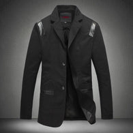 New Fashion Top Men's Casua Blazers Leather