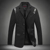 New Fashion Top Men's Casua Blazers Leather