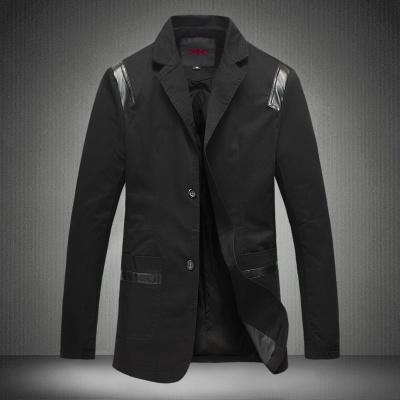 New Fashion Top Men's Casua Blazers Leather