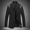 New Fashion Top Men's Casua Blazers Leather