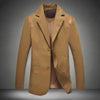 New Fashion Top Men's Casua Blazers Leather