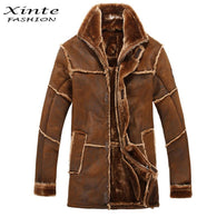 Faux Fur Coat Spliced Suede Leather Jacket