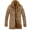 Faux Fur Coat Spliced Suede Leather Jacket