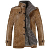 LOMAIYI NEW Plus Size M-8XL Men's Winter Leather Jacket