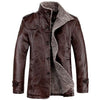 LOMAIYI NEW Plus Size M-8XL Men's Winter Leather Jacket