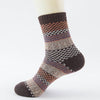 Cozy Striped Socks - Fuzzy Winter Wool Socks Set