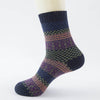 Cozy Striped Socks - Fuzzy Winter Wool Socks Set