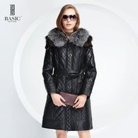 BASIC EDITIONS Winter Women Faux Leather Jacket