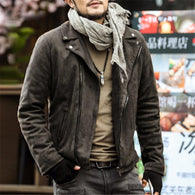 Men motorcycle bikers zipper jacket men