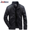 PU Faux Leather Jacket Men Good Quality