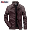 PU Faux Leather Jacket Men Good Quality