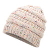 Multi Color Soft Knit Billed Ponytail Beanie