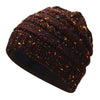 Multi Color Soft Knit Billed Ponytail Beanie