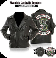 LP-FACON Riverdale Southside Serpents Gang Mens Biker Leather Jacket