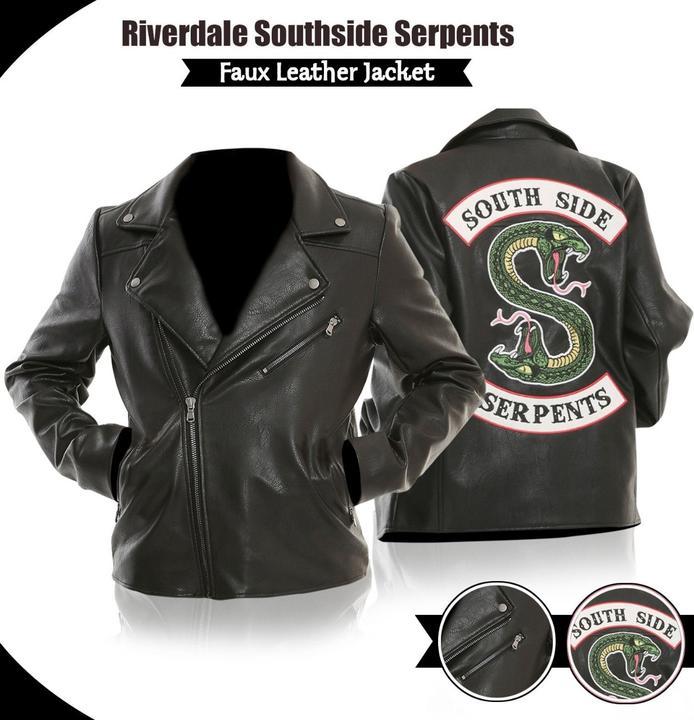 LP-FACON Riverdale Southside Serpents Gang Mens Biker Leather Jacket