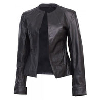 Timeless Black Women Designer Leather Jacket