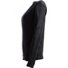 Women Black Collarless Leather Shirt Jacket - Xosack